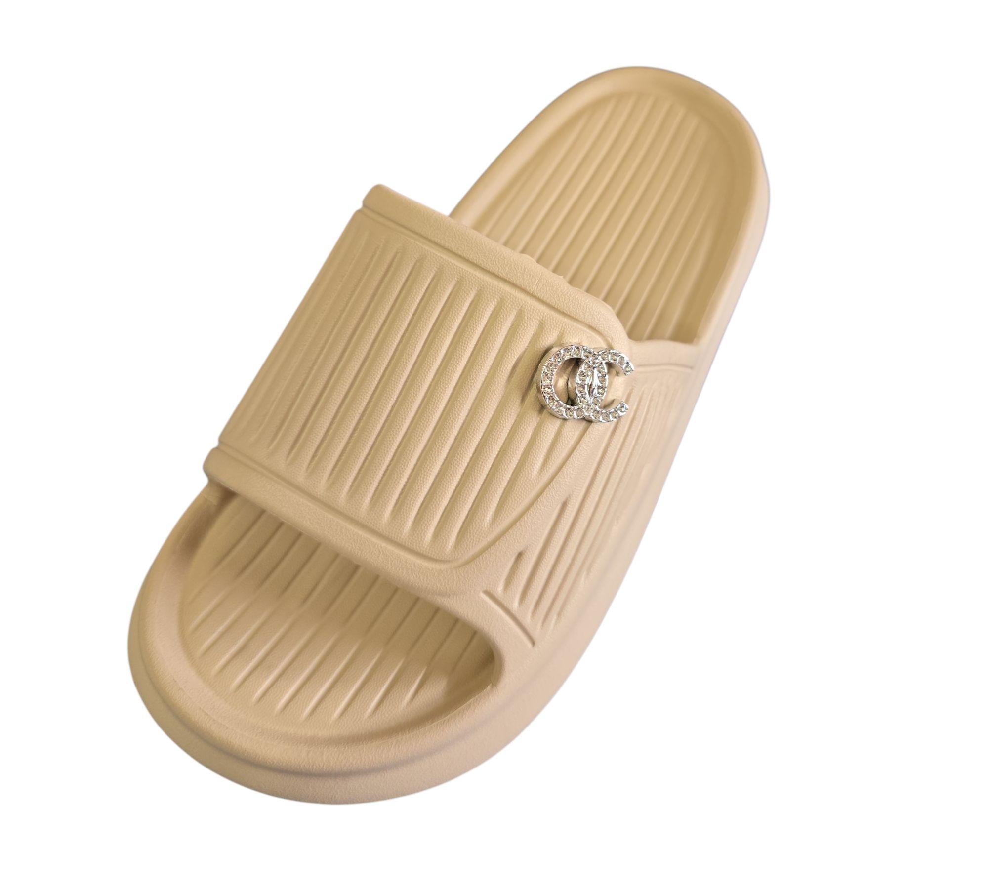 Sandalias beige de piso suaves y ligera modelo B-872 Imagen principal del producto